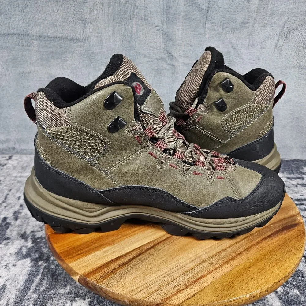 Merrell Thermo Chill Mid Brown Waterproof Boots Insulated Hiking Men's Size 10